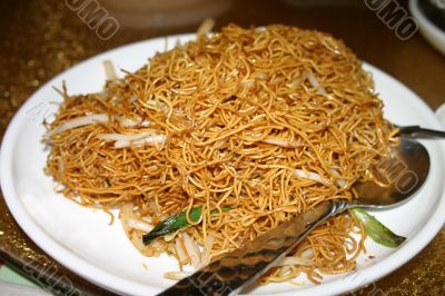 Chinese Fine Noodles with Beansprouts