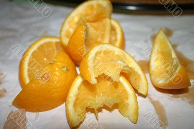 Eaten Orange Segments