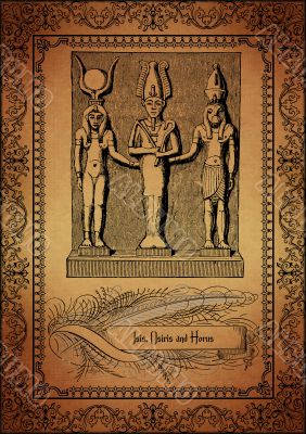 Parchment with egyptian elements