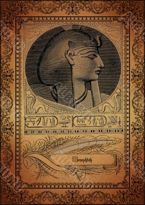 Parchment with egyptian elements
