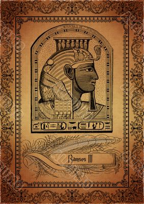 Parchment with egyptian elements