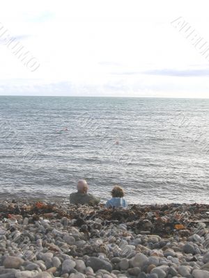 Old Couple at the Beach