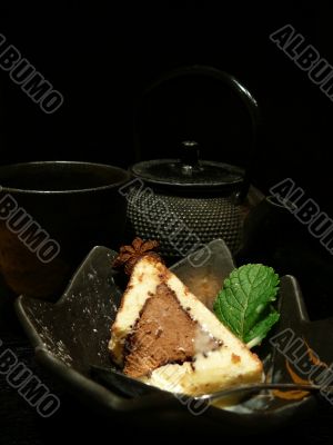 tea-drinking in black