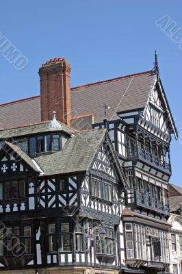 Old Black and White Building in Chester