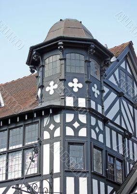 Old Black and White Building in Chester