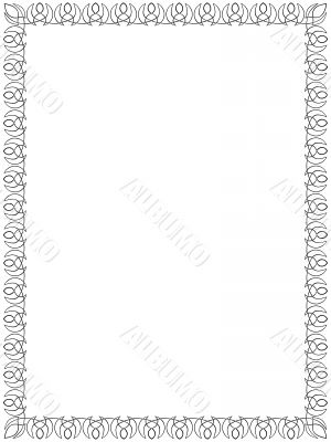 black frame with celtic ornament