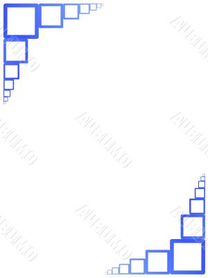 Frame with blue squares