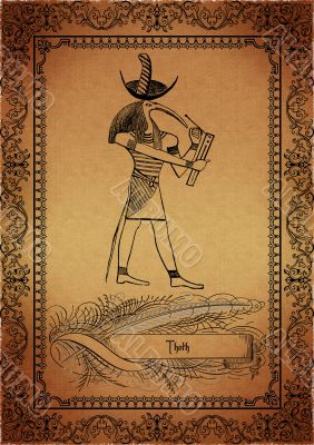 Parchment with egyptian elements