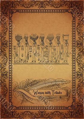Parchment with egyptian elements