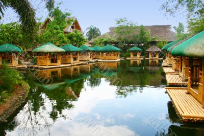floating huts