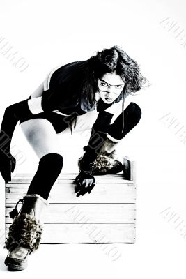 Futuristuic girl comming for you