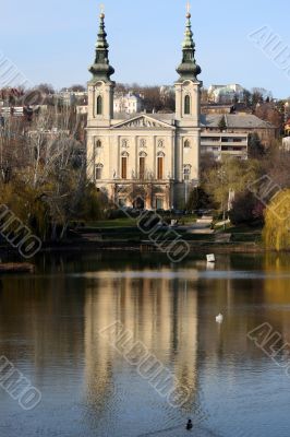 Church and the Bottomless Lake in Budapest