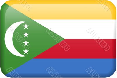 Comoros Flag Button