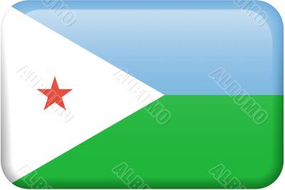 Djibouti Flag Button