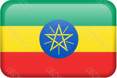 Ethiopia Flag Button