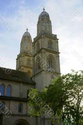 Cathedral Grossmuenster in Zuerich