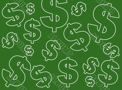 Green Dollar Sign background