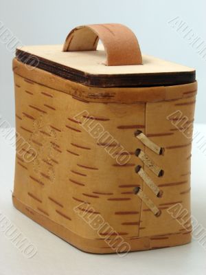 Box from a bark of a birch