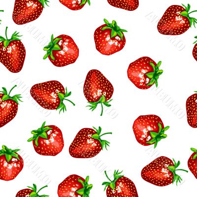 Pattern with a strawberry