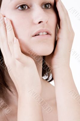 Beside the face