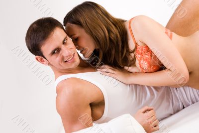 Young girl is whispering