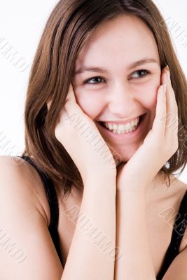 Sweet happy woman