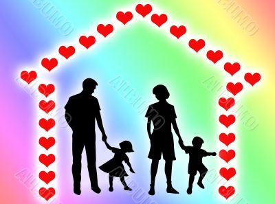 Family at home