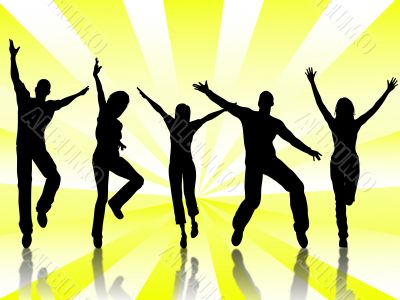 Happy people