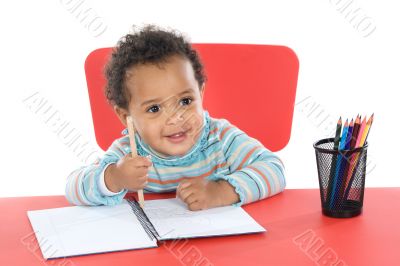 adorable baby student