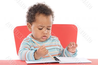 adorable baby student