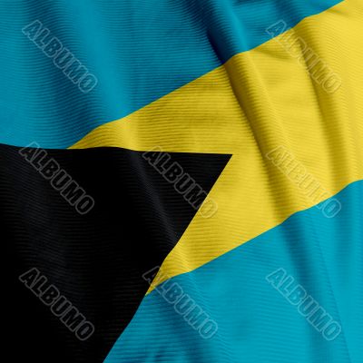 Bahamian Flag Closeup