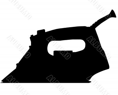 Silhouette of smoothing iron