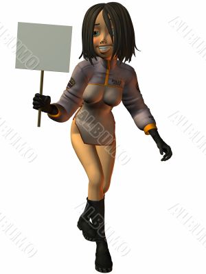 Toon Girl Future Police