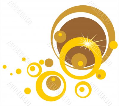 bronze abstract pattern