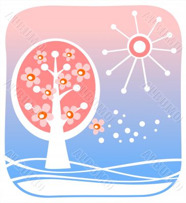 blossoming apple-tree