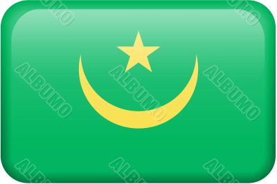 Mauritania Flag Button
