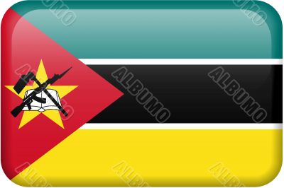Mozambique Flag Button