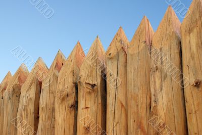 Wooden paling