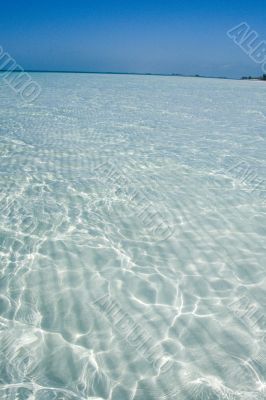Sand shallow on Caribbean sea