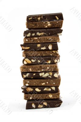 black and milky chocolate