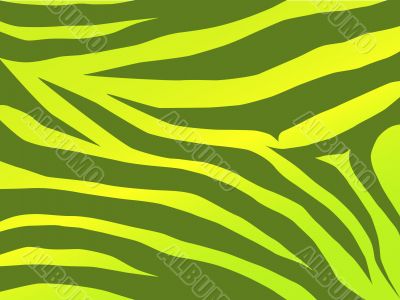tiger design in green
