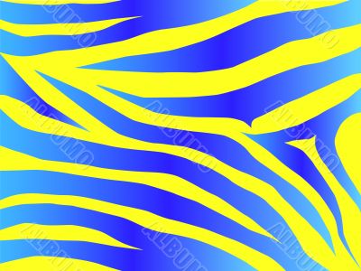 tiger design in blue