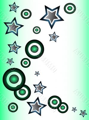 stars and circles abstract