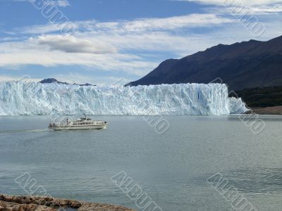 The Perito Moreno Glacier in Patagonia, Argentina.