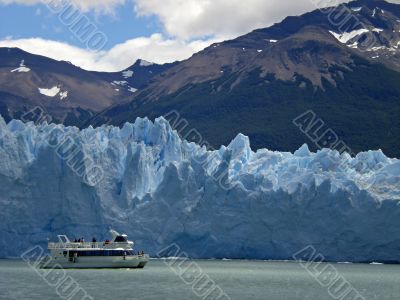 The Perito Moreno Glacier in Patagonia, Argentina.