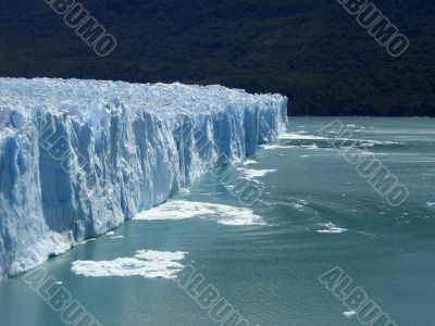 The Perito Moreno Glacier in Patagonia, Argentina.