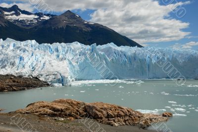 The Perito Moreno Glacier in Patagonia, Argentina.