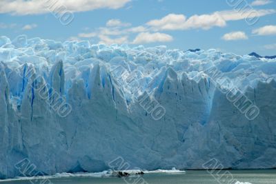 The Perito Moreno Glacier in Patagonia, Argentina.