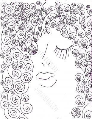 Hand drawn detailled illustration
