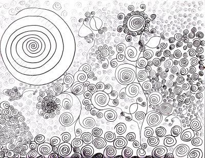 Hand drawn detailled illustration